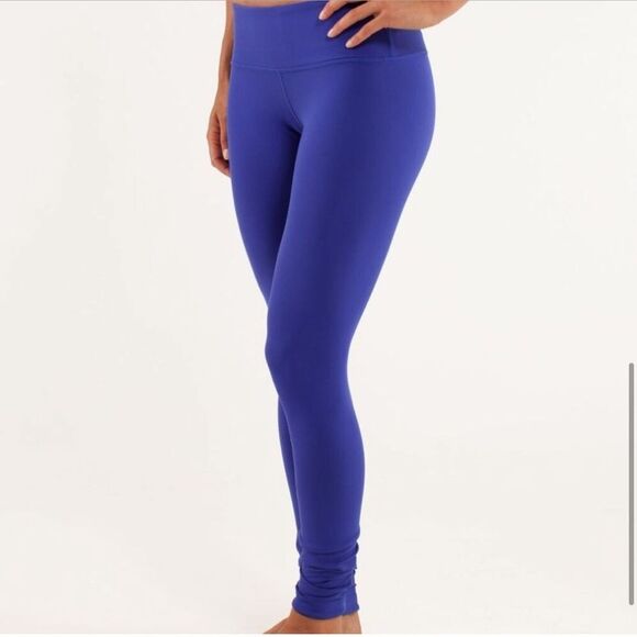Lululemon Wunder Under Reversible Legging Bruised Berry Black Low Rise - Picture 1 of 13